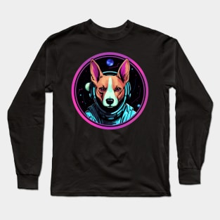 Basenji Cosmic Space Dogs Galaxy Astronaut Long Sleeve T-Shirt